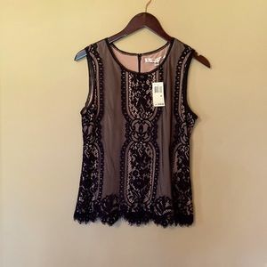 BEAUTIFUL Top in Black/Tan Lining. VERY Nice Quality. Brand New With Tags!